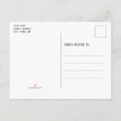 Funny Virtual Christmas Party Red Weihnachtsmannmü Einladungspostkarte (Rückseite)