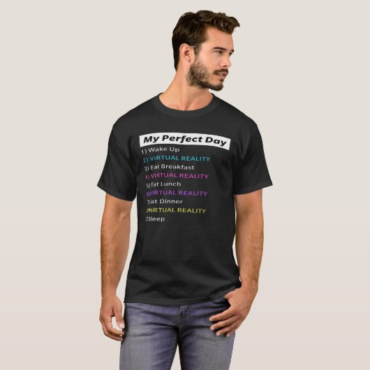 Funny Virtual Reality For VR Gamers, Programmers, T-Shirt (Vorne ganz)