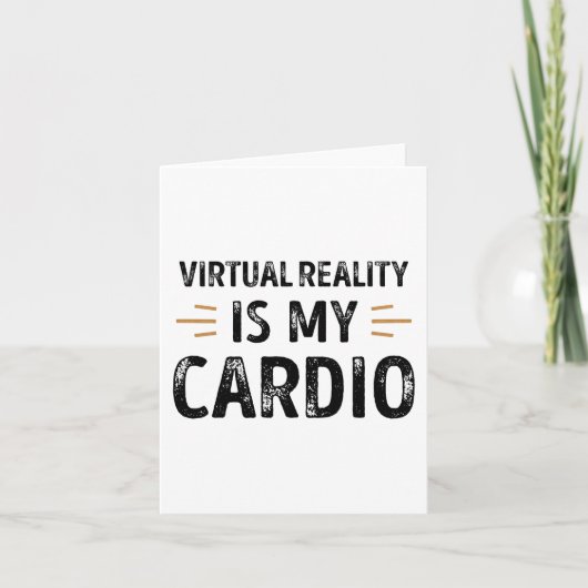 Funny Virtual Reality ist mein Cardio - vr Gift Karte (Vorderseite)