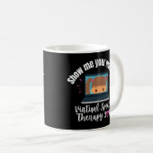 Funny Virtual Speech Therapy Slp Therapist Telespe Kaffeetasse (VorderseiteRechts)