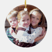 Funny Virus - Wir haben 2020 mit einem Foto überle Keramik Ornament (Hinten)