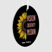 Funny Vision, Kreativität und Leidenschaft feiern Ornament (Vorderseite)