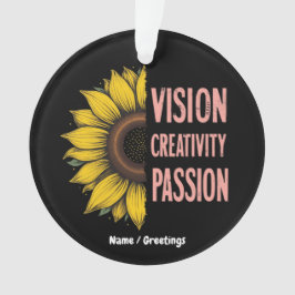 Funny Vision, Kreativität und Leidenschaft feiern  Ornament