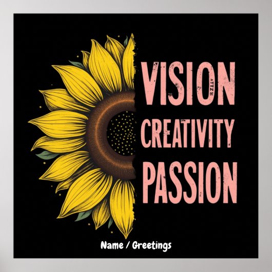 Funny Vision, Kreativität und Leidenschaft feiern  Poster (Vorne)