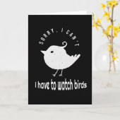 Funny Vogelbeobachtung Vogelbeobachter Zitat Karte (Gelbe Blume)