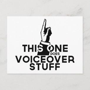Funny Voiceover - Vintag dieser hier spricht Postkarte