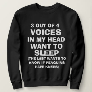 Funny "VOICES IN MEINEM HEAD" Sweatshirt für Fraue