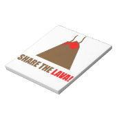 Funny Volcano Notizblock (Rotiert)