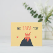 Funny Volcano Postkarte (Stehend Vorderseite)