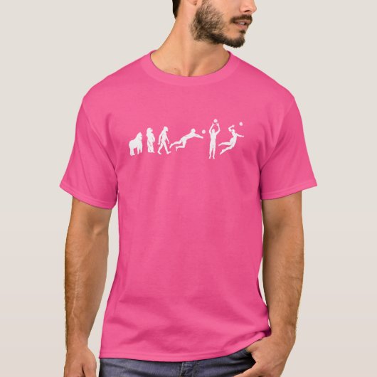 Funny Volleyball Ausdruck der Evolution der S T-Shirt (Vorderseite)