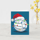 Funny Volleyball Ball Christmas Graphics Lights Lo Karte (Gelbe Blume)