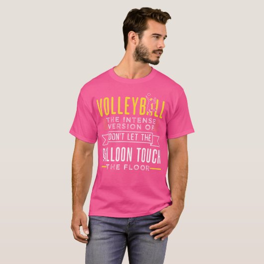 Funny Volleyball Design für Spieler T-Shirt (Vorne ganz)