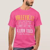 Funny Volleyball Design für Spieler T-Shirt (Vorderseite)