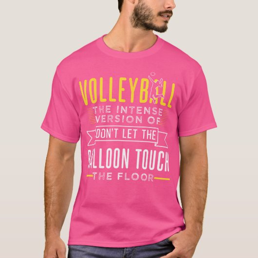 Funny Volleyball Design für Spieler T-Shirt (Vorderseite)