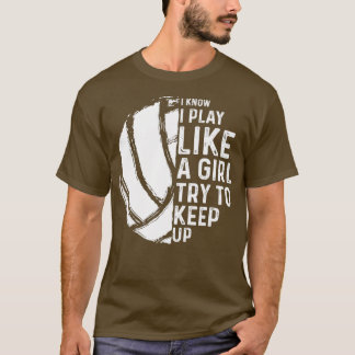 Funny Volleyball Design Mädchen Frauen Jugend im S T-Shirt