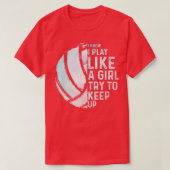 Funny Volleyball Design Mädchen Frauen Jugend im S T-Shirt (Design vorne)