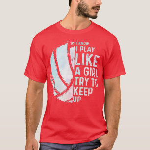 Funny Volleyball Design Mädchen Frauen Jugend im S T-Shirt