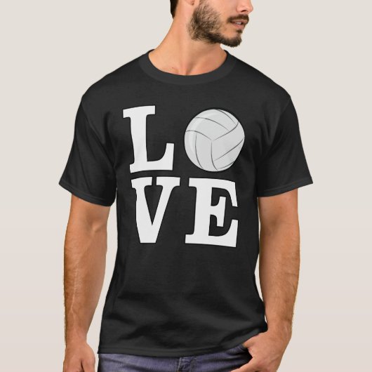 Funny Volleyball Design T-Shirt (Vorderseite)