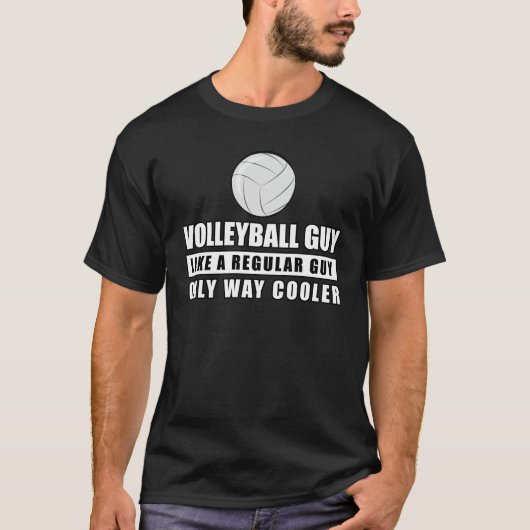 Funny Volleyball Design T-Shirt (Vorderseite)