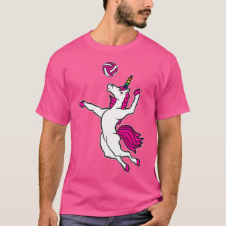 Funny Volleyball Einhorn für Volleyball Girls T-Shirt
