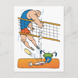Funny Volleyball-Geschenk Postkarte