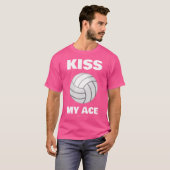 Funny Volleyball küsst mir mit Redewendungen mein T-Shirt (Vorne ganz)