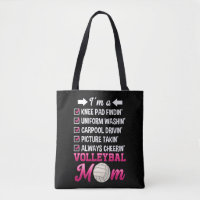 Funny Volleyball Mama jubelt Mutter Unterstützung