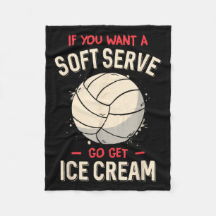 Funny Volleyball Shirt für Girls Teens Frauen Kind Fleecedecke