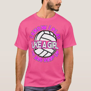 Funny Volleyball Shirt für Mädchen und Frauen