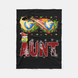 Funny Volleyball Tante Tinsel Xmas Bestes Volleyba Fleecedecke