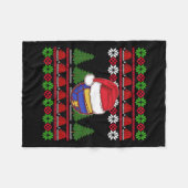 Funny Volleyball Team Ugly Sweater Christmas Light Fleecedecke (Vorderseite (Horizontal))