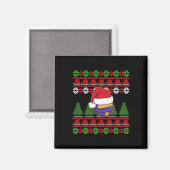 Funny Volleyball Team Ugly Sweater Christmas Light Magnet (Vorderseite/Rückseite)