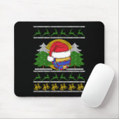 Funny Volleyball Team Ugly Sweater Christmas Light Mousepad (Mit Mouse)