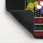 Funny Volleyball Team Ugly Sweater Christmas Light Mousepad (Ecke)