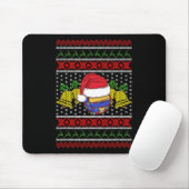Funny Volleyball Team Ugly Sweater Christmas Light Mousepad (Mit Mouse)