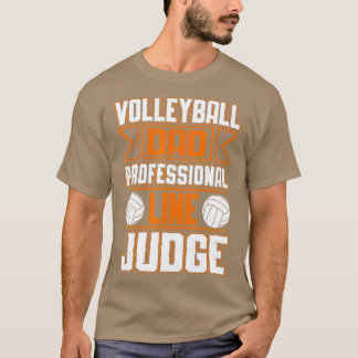 Funny Volleyball Vater Beruflich Line Richter 1 T-Shirt