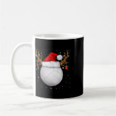 Funny Volleyball Weihnachtsmannmütze Weihnachtsfei Kaffeetasse (Links)