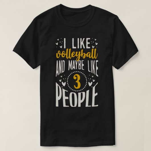 Funny Vollyball-Geschenk T-Shirt (Design vorne)