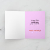 Funny von der Katze Geburtstagskarte Karte (Innenseite)