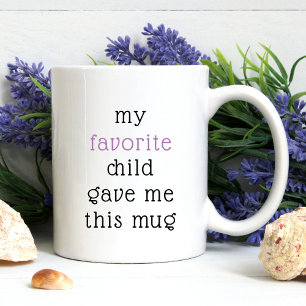 Funny von Lieblingskind für Mama Vater Redewendung Kaffeetasse