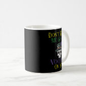 Funny Voodoo Quote - Witch Doctor Skull Mardi Gras Kaffeetasse (VorderseiteRechts)