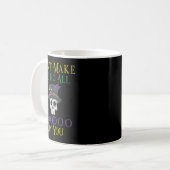 Funny Voodoo Quote - Witch Doctor Skull Mardi Gras Kaffeetasse (Vorderseite Links)