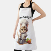Funny Vorhang für Katzenliebhaber Finger Lickin' g Schürze (InSitu)