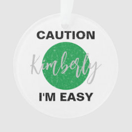 Funny Vorsicht, ich bin einfach Ski und Snowboard Ornament