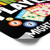 Funny Vorsicht vor dem Bingo-Spieler: könnte schre Poster (Ecke)