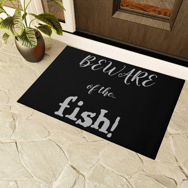 Funny Vorsicht vor der ungewöhnlichen Warnung des  Fußmatte (Von Creator hochgeladen)