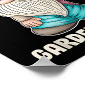 Funny Vortäuschung ich bin ein Garden Gnome Kostüm Poster (Ecke)