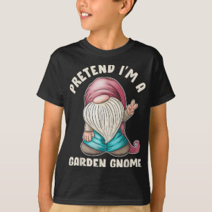 Funny Vortäuschung ich bin ein Garden Gnome Kostüm T-Shirt