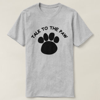 Funny Vortrag mit Paw Mens Gray T - Shirt