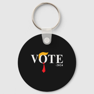 Funny Vote Trump 2024 Haargummi Schlüsselanhänger